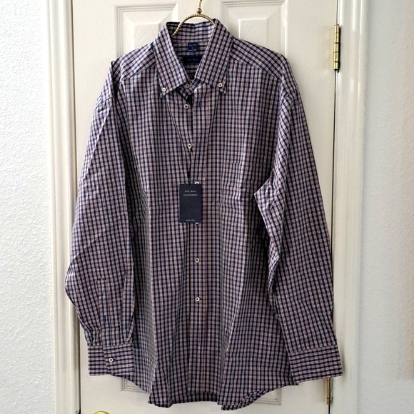 Jeff Rose Other - JEFF ROSE MENS PLAID BLUE PINK  SHIRT SZ LARGE